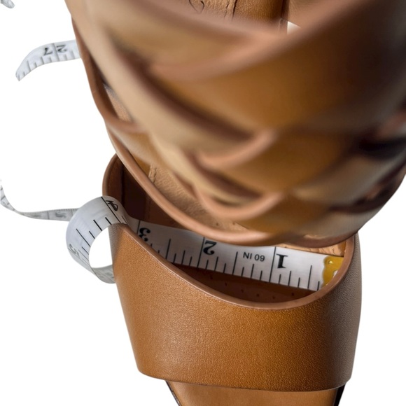 Sofft Ohanna Tan Leather Upper Chunky Heeled Platform Sandals Sofft Size 8 M - Picture 14 of 16